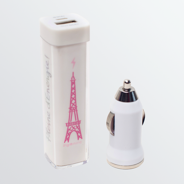 Chargeur - Batterie de Secours Rechargeable Tour Eiffel - 2600mAh-782