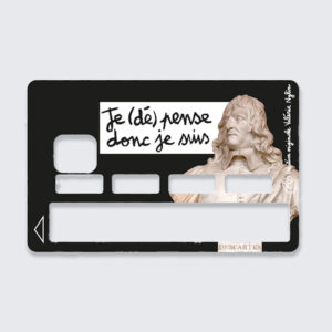 Adhésif carte bancaire « Dépense » noir